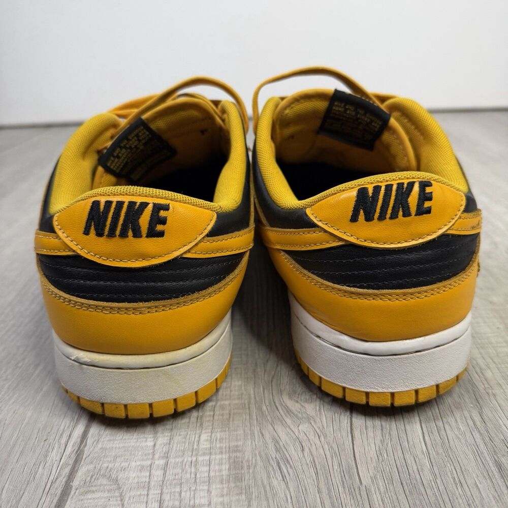 Nike Dunk Low "Goldenrod" Black/Yellow Iowa Men's Size 14 DD1391-004 Pirates C - Picture 5 of 11